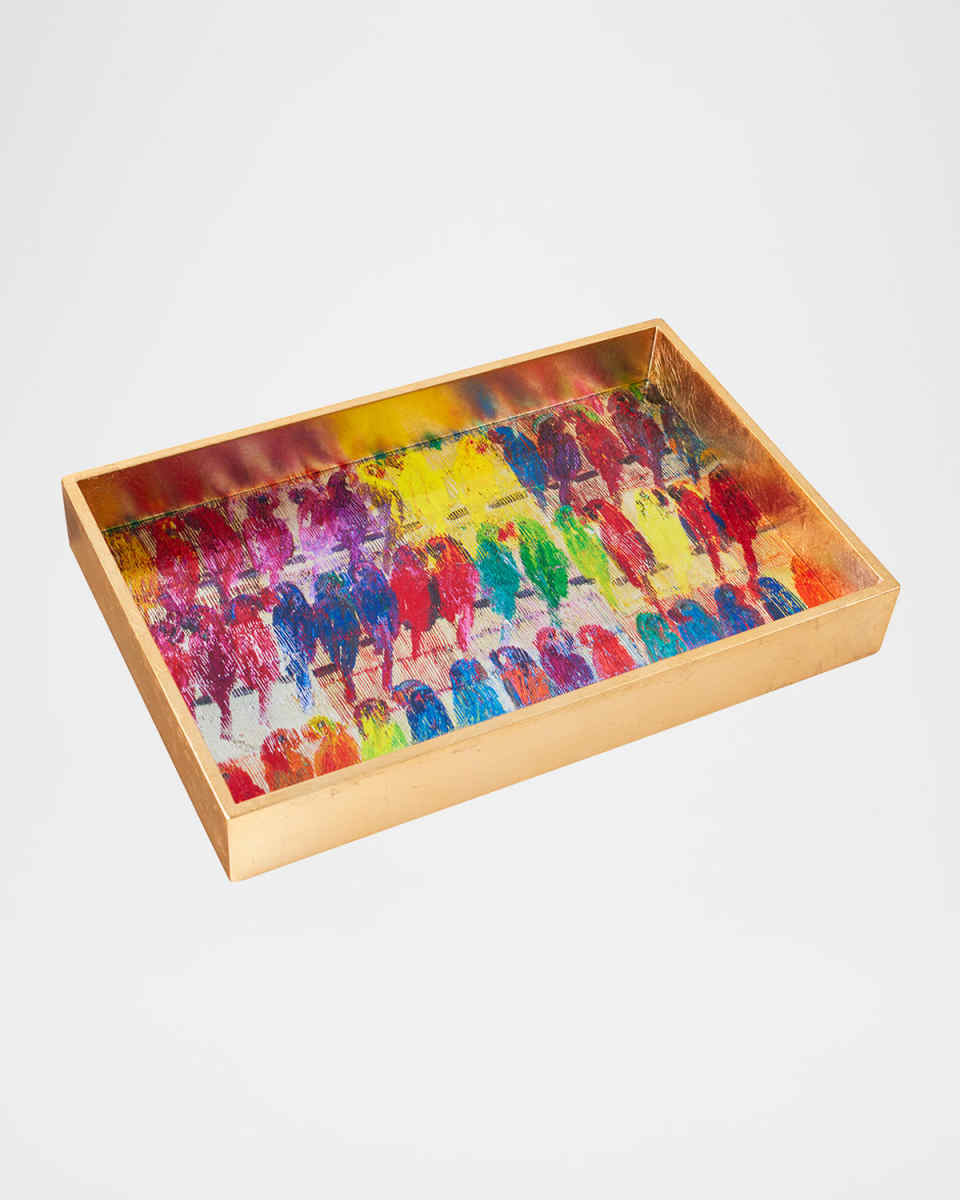 Lories Gold Leaf Vanity Tray